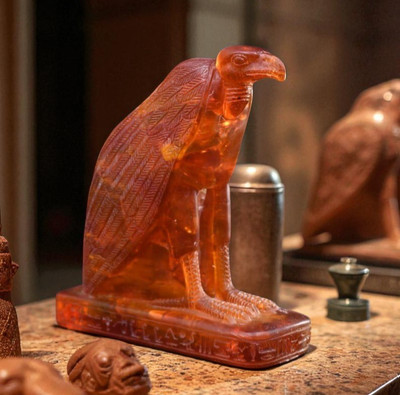 RARE Ancient Egyptian Authentic Ibis Statue Of Egyptian Thoth God Of Moon Bc