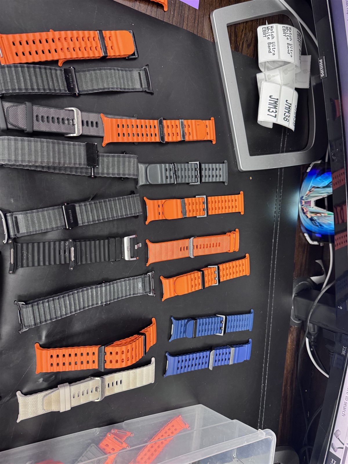 Lot of 33 Samsung Oneclick OEM Watch Ultra Bands USED (JMLOT35)