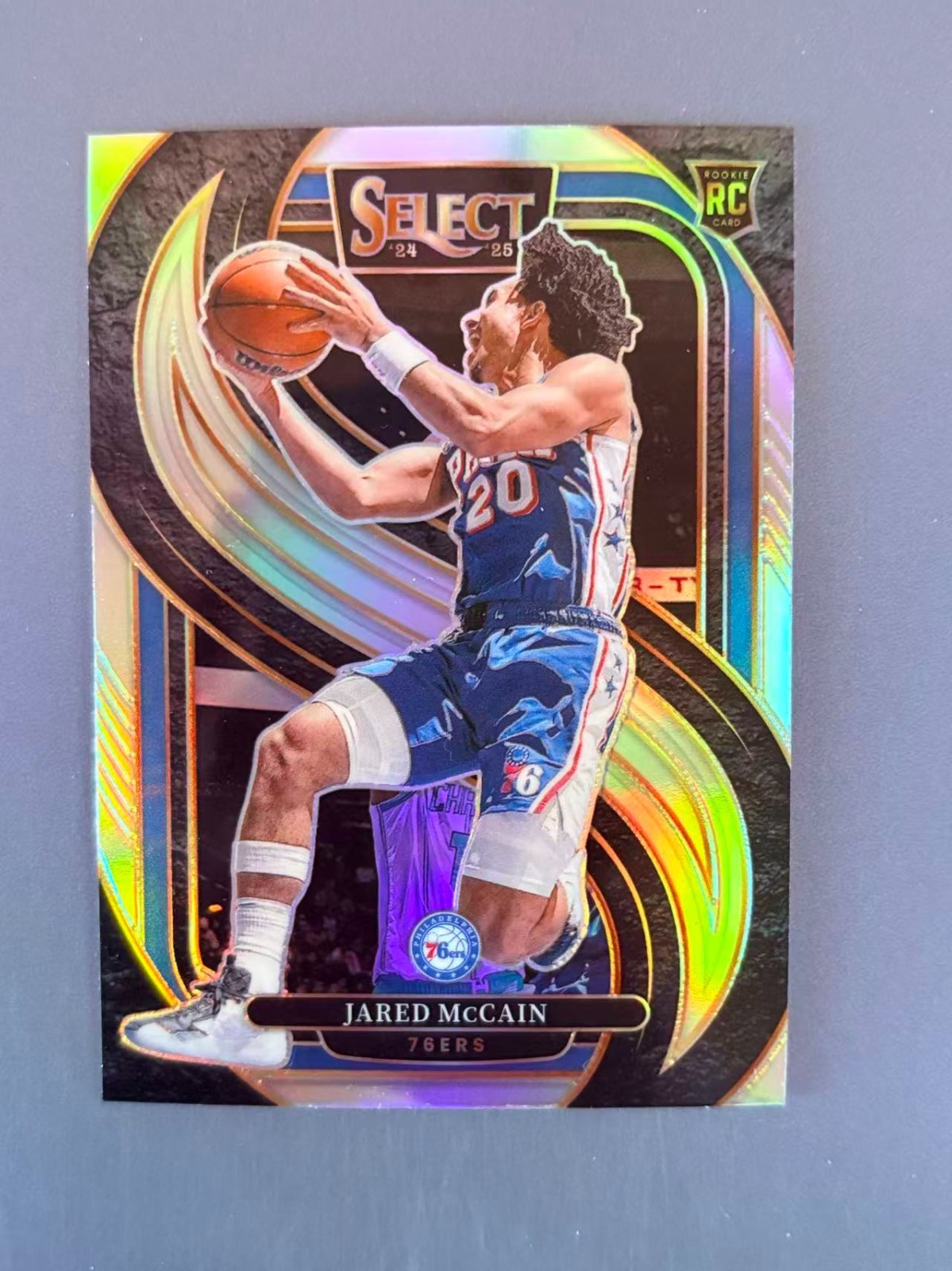 Jared McCain 2024-25 Panini Select Premier Silver Prizm RC #184