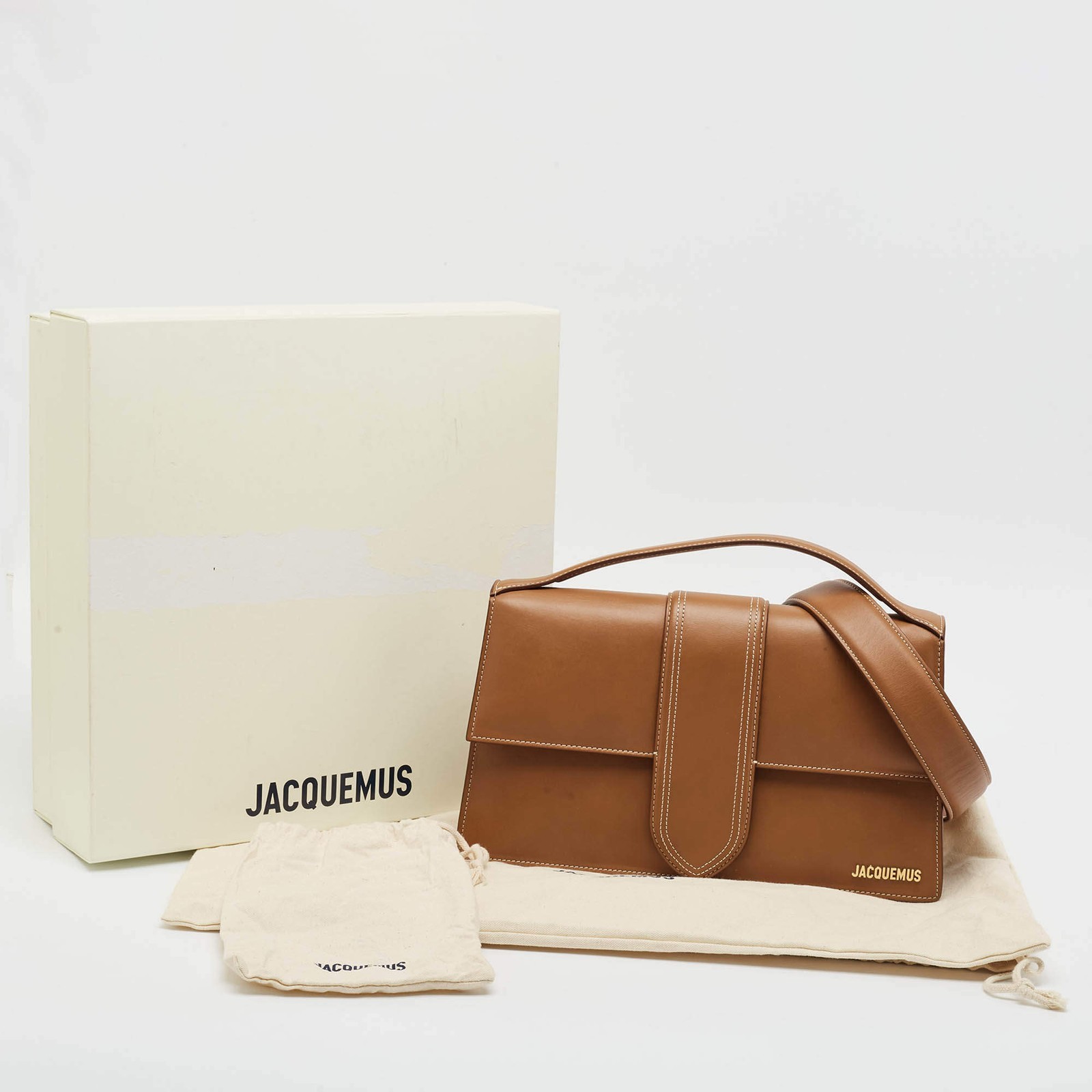 Jacquemus Le Bambinou Brown Leather Top Handle Bag image 9