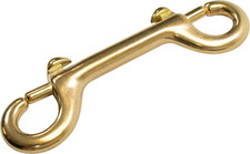 Scuba Dive 4" Brass Clip Double Ended Snap Bolt, Golden Color