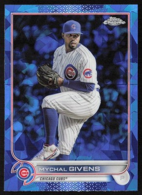 2022 Topps Chrome Update Sapphire Edition Mychal Givens #US140 Chicago Cubs