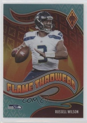 2021 Panini Phoenix Flame Throwers Teal /149 Russell Wilson #FT-14 0y0n