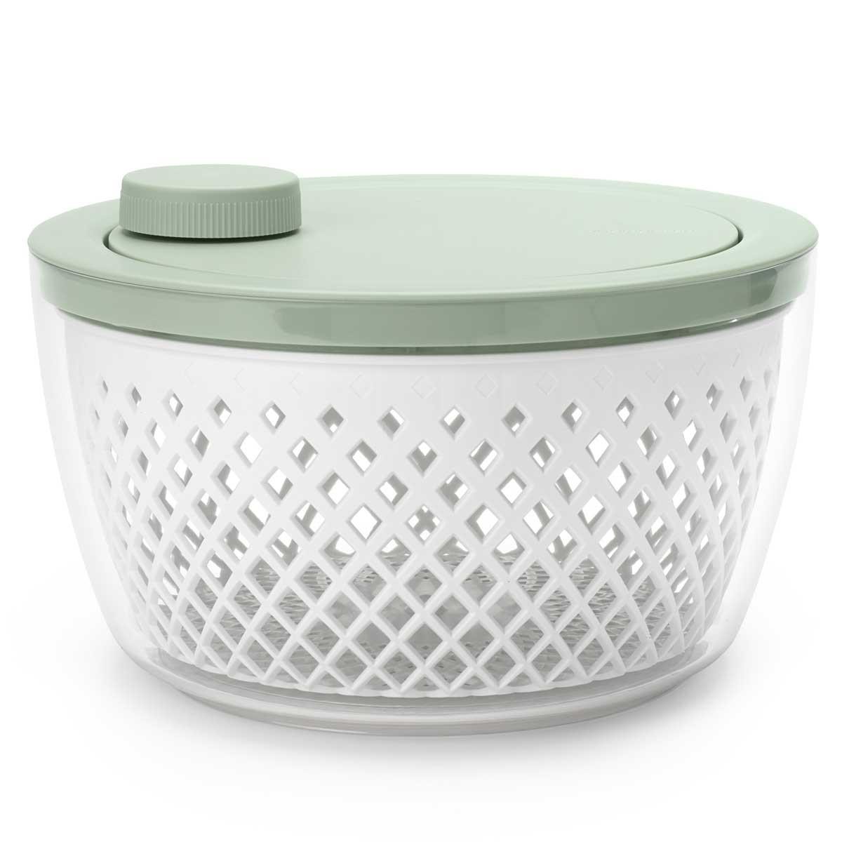 Brabantia Tasty Plus All In One Serving Bowl Salad Spinner Colander Jade Green