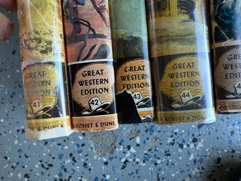 Винтажный Zane серый в твердом переплете лот из 10 (41-50) большой Western издание с DJ и рукава - Изображение 3 из 4
