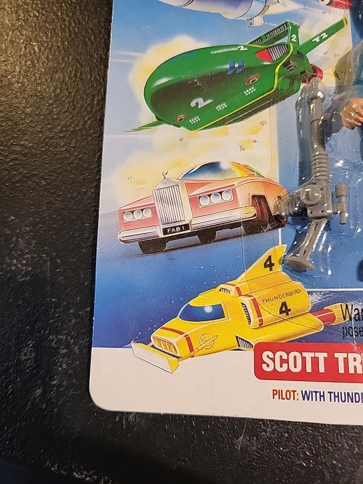 THUNDERBIRDS MATCHBOX 1994 SCOTT TRACY FIGURE WITH THUNDERBIRD-STUN CARDED NEW - Image 4 of 4