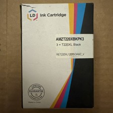 LD 3PK Epson T220XL120 220XL High Yield Black Ink Cartridges for XP-320 XP-420