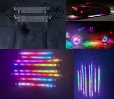 Quad ROW Dream CHASING FLOW LED Car Underglow Lighting Strips 8PCS KIT Bluetooth