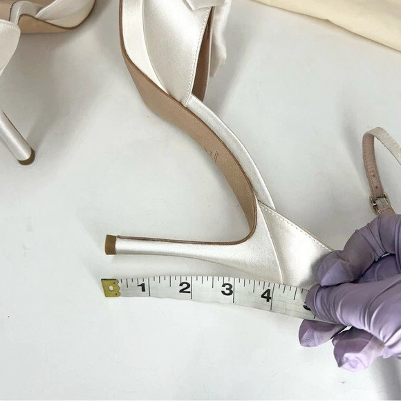 sandali da sera kate spade new york donna sposa fiocco avorio raso taglia 8B