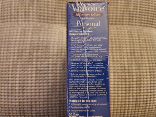 NEW! IBM ViaVoice Millenium Edition Personal - Afbeelding 3 van 3