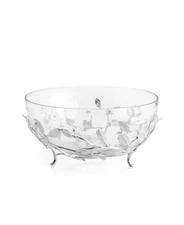 Michael Aram H20136 Laurel Medium Floral Silverplate Nickel Bowl Stand (NO BOWL)