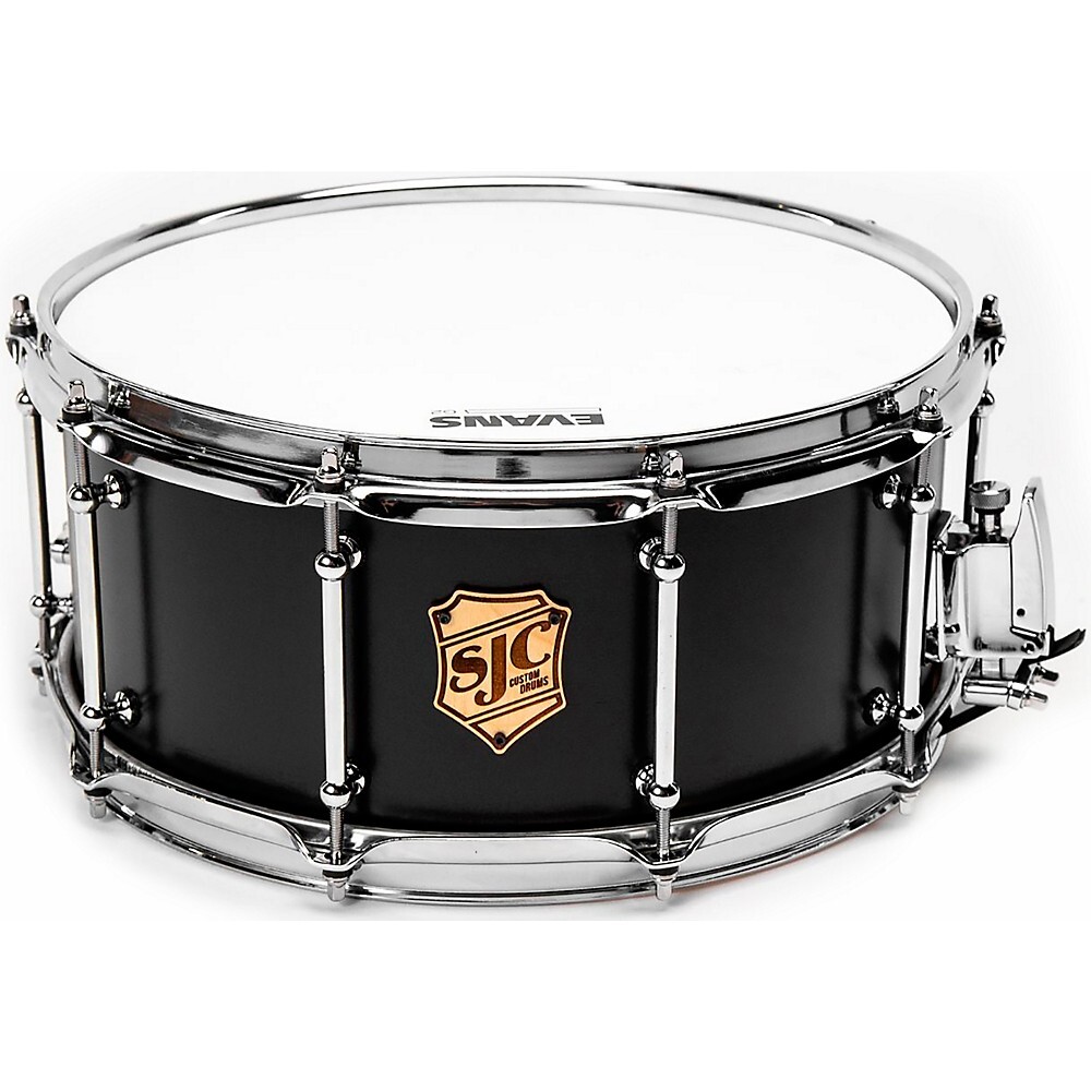 Малый барабан серии SJC Tour, 14 x 6,5 дюймов. Черный матовый
