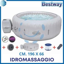 Piscina vasca spa idromassaggio gonfiabile da esterno fuori terra bestway 60013