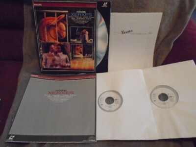 RARE OOP Handel Xerxes 2x LASERDISC opera Sir Charles Mackerras 1988 Ann Murray