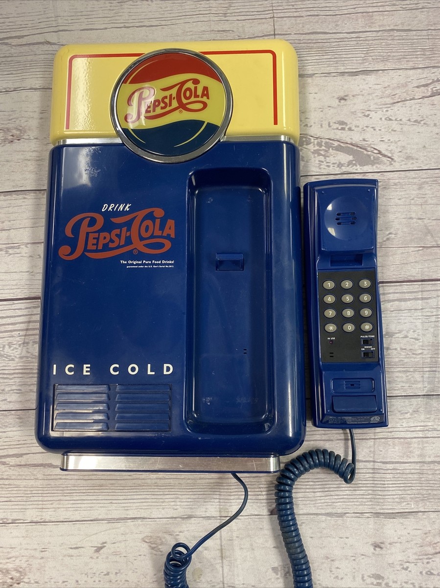 Pepsi Cola 1995 Vending Machine Looking Telephone Phone