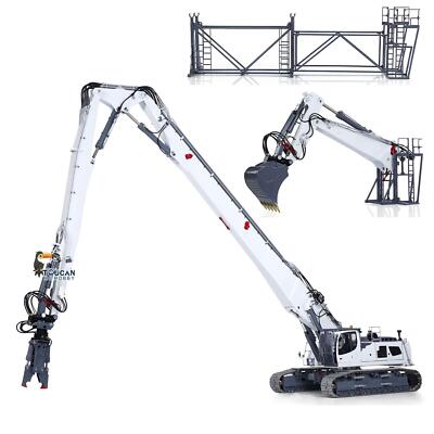 Demolition Arm Model LESU 1/14 RC Full Hydraulic Excavator Digger LR960 Demolition Digging ...