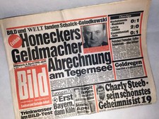 Bildzeitung vom 04.04.1990 * Charly Steeb * 30. 31. 32. 33. Geburtstag         