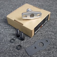 Aluminum Oil Return Drain Flange 0.725 Barb For Gt35r Gt3582r Gtx3582r Turbo