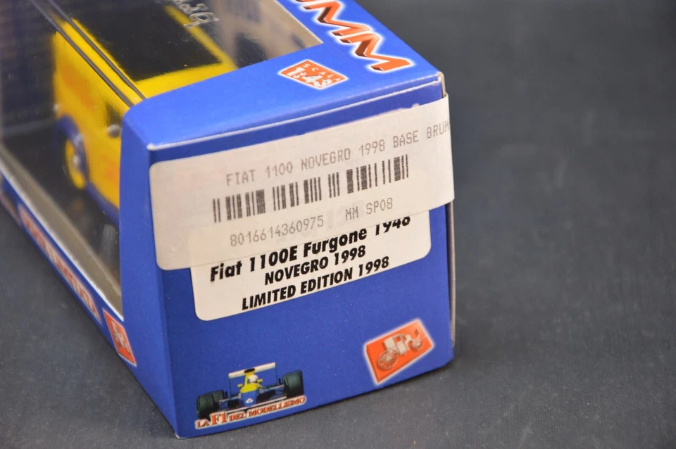 FIAT 1100 E FURGONE 1948 NOVEGRO 1998 LIMITED EDITION SCALA 1/43 BRUMM ITALY - Immagine 3 di 3