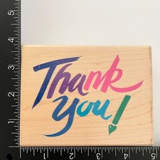 Rubber Stampede A Big Thank You Z066G Wood Mounted Rubber Stamp