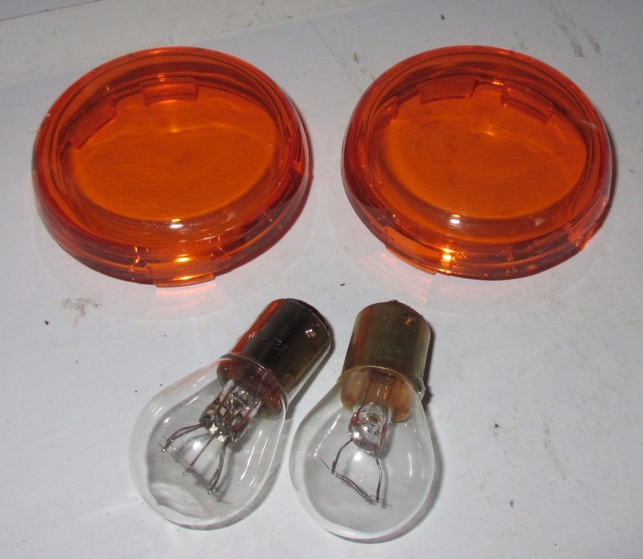 2005 Harley Davidson Sportster Turn SIGNAL Lenses & Bulbs Used Set Lot