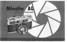 Minolta AL Instruction Manual Reprint