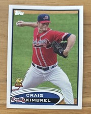2012 Topps Craig Kimbrel All-Star Rookie Baseball Card #87 Braves Pitcher VGEX. rookie card picture
