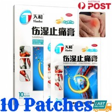 10 Pcs Tianhe Shangshi Zhitong Gao Back Joint Pain Relieve Patch Herbal Plasters