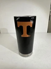 Tennessee Volunteers NCAA 20oz Black Tumbler Cup Mug Logo Boelter Brands No Lid