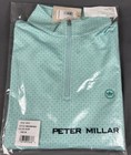 Peter Millar Golf Pullover Crown Sport TG Pina Skullada Print 1/4 Zip Medium B/C