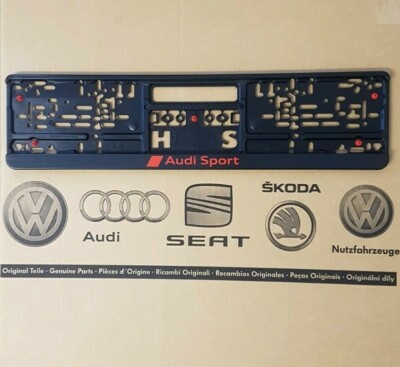 original Audi Sport Kennzeichenhalter Nummernschild Halter license plate holder
