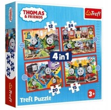 Puzzle Thomas und Freunde 4 in 1 12 + 24 +20 + 15 Teile