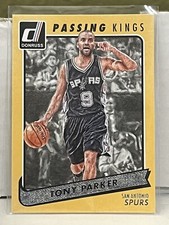 2015-16 Donruss Tony Parker Passing Kings Insert #10 San Antonio Spurs All-Star