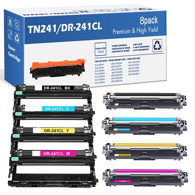 TONER Compatible with BROTHER TN-241/242 DR-241 MFC-9332CDW HL-3142CW DCP9022CDW