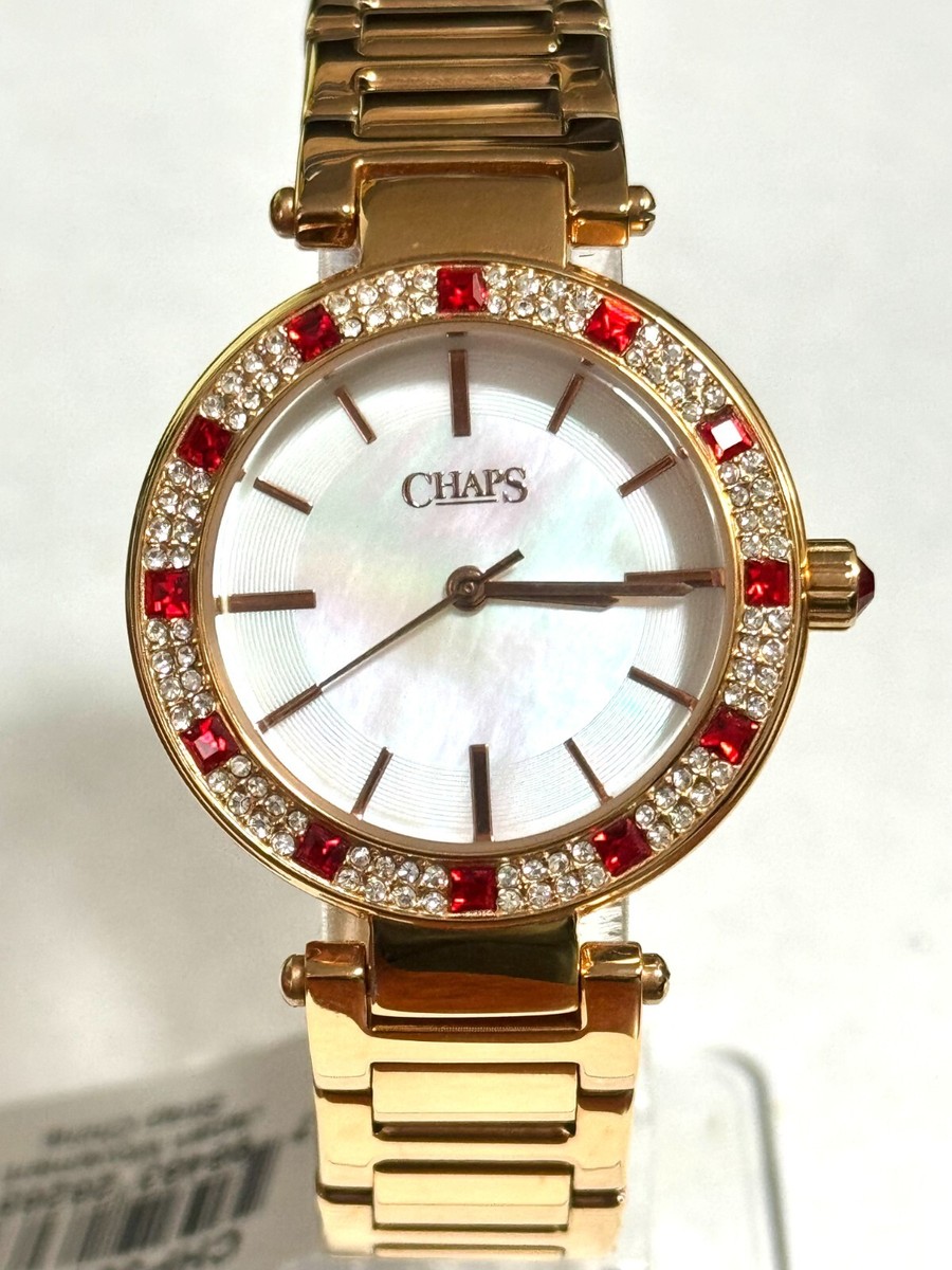 Chaps CHP315 Ladies White Dial Rose Gold Stainless Steel. | eBay display picture 3
