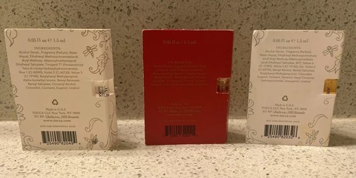LOT OF 3 TOCCA FLORENCE, GIA & GIULIETTA EDP Perfume Carded Spray SAMPLE Set - Picture 3 of 3