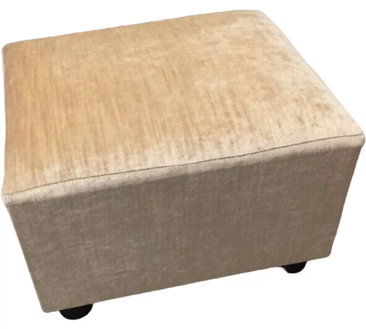 Cream sale pouffe footstool