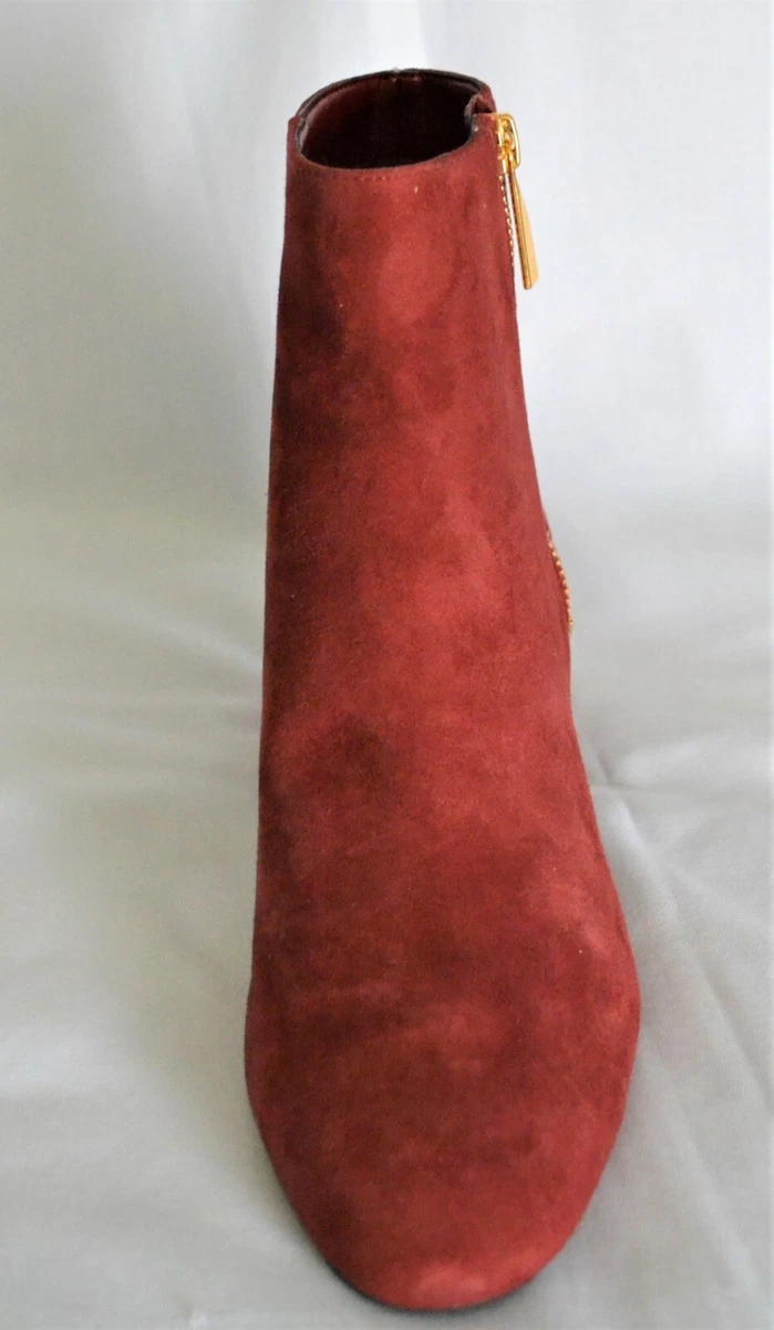 Michael kors red shop velvet shoes