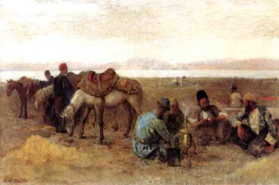 Edwin Weeks Early Morning by Lake Urumiyah 1892 17''x 22'' Archival Art Print