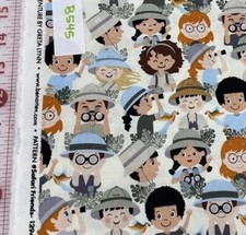 Safari Adventure-Safari Friends by Benartex cotton quilt fabric By The Half Yard