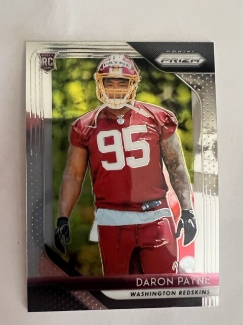 2018 Panini Prizm DaRon Payne ( Washington Redskins ) Rookie RC #245