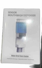 Automatic Mouthwash Dispenser Touchless 2 Cups Wall Mounted 3 Adjustable Levels