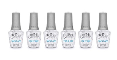 Nail Harmony Gelish LED/UV Top It Off   Soak Off Gel Top Coat 0.5oz  bundle 6pcs
