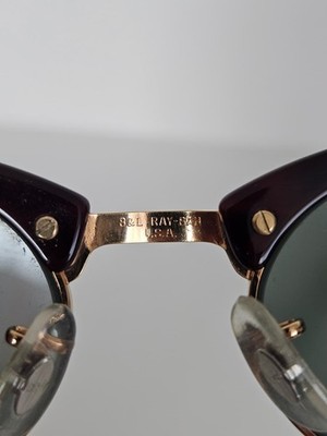 Rare | Ray Ban B&L W1264 Oval Clubmaster Tortoise Sunglasses | eBay