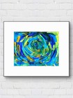 Whirlpool Contemporary Expressionist Original 9x12 Painting On Paper Signed — photo 9