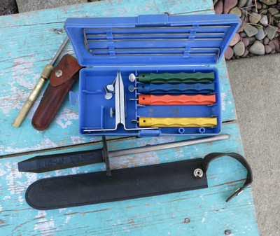 LANSKY AND EZE LAP KNIFE SHARPENER LOT OF 3 HUNTING FISHING KITCHEN SHARP