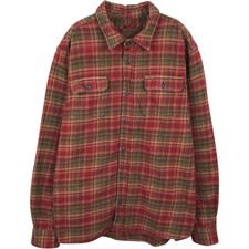 Used Orvis long-sleeved flannel check shirt men's size XL equivalent
