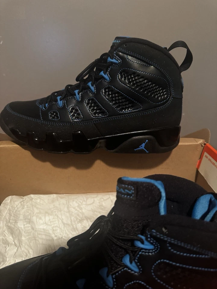 Jordan 9 Retro 2013 Foto Azul Negro Parte Inferior B Talla 9.5 Foto 3 de 4