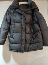 Zara TRF Collection Ladies XS Black Padded Puffa Jacket, Used. With Damage.