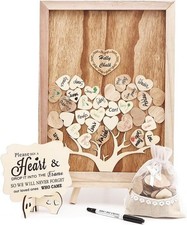 Rustic Wedding Guest Book Alternative 16x12 Wooden Guest Book Signs Wedding
